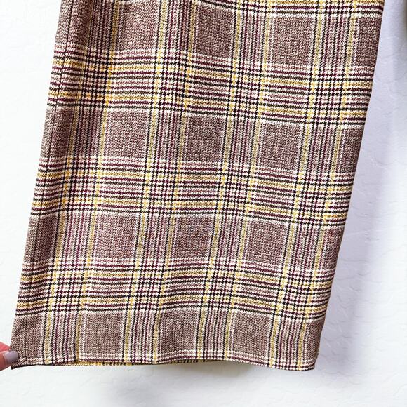 Vince Camuto Plaid Pleated Wide Leg Pants Trousers Academia Preppy Size 20W NWT - Picture 6 of 12